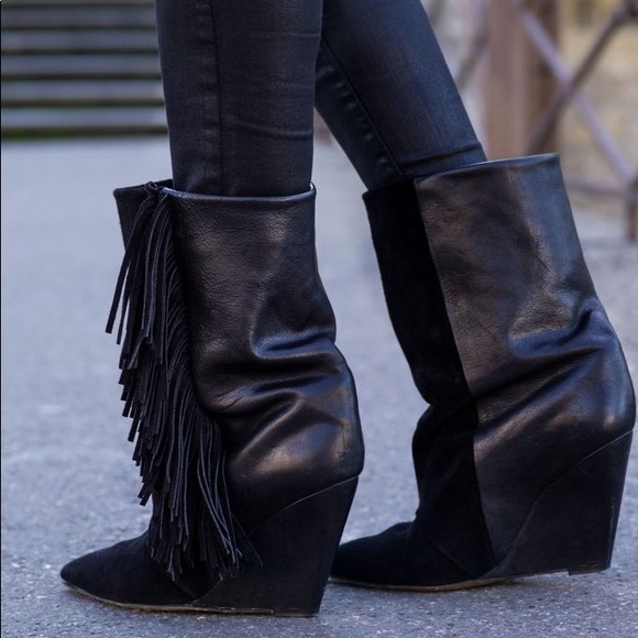 isabel marant boots fringe